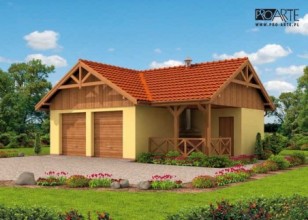 G64 garaż dwustanowiskowy z...