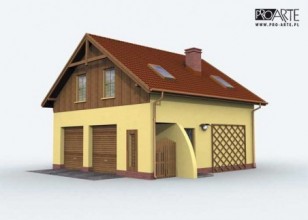 GM1 garaż z częścią mieszkalną