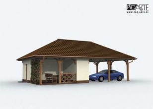 G155 wiata dwustanowiskowa...