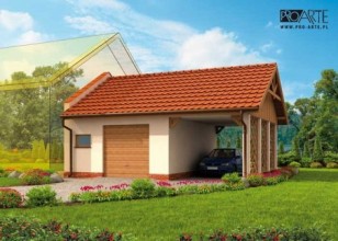 GP10 garaż dostawiany...