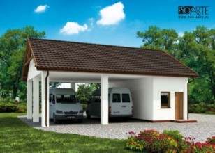 G211 wiata garażowa,...