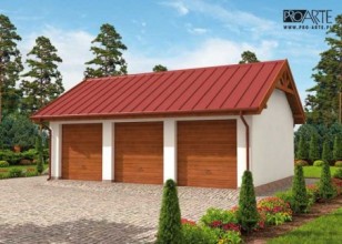 G305 garaż trzystanowiskowy