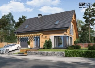 RIO 2 projekt domu z bali...