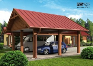 W4 wiata garażowa...