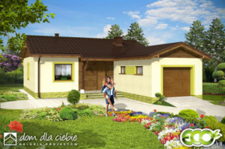 Hugo z garażem z przodu